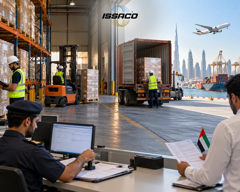 Re export from a UAE warehouse process